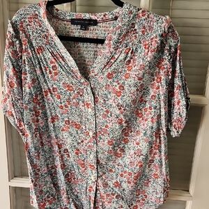 ❤️ Tommy Hilfiger Floral Button-Up Blouse. Sz Medium